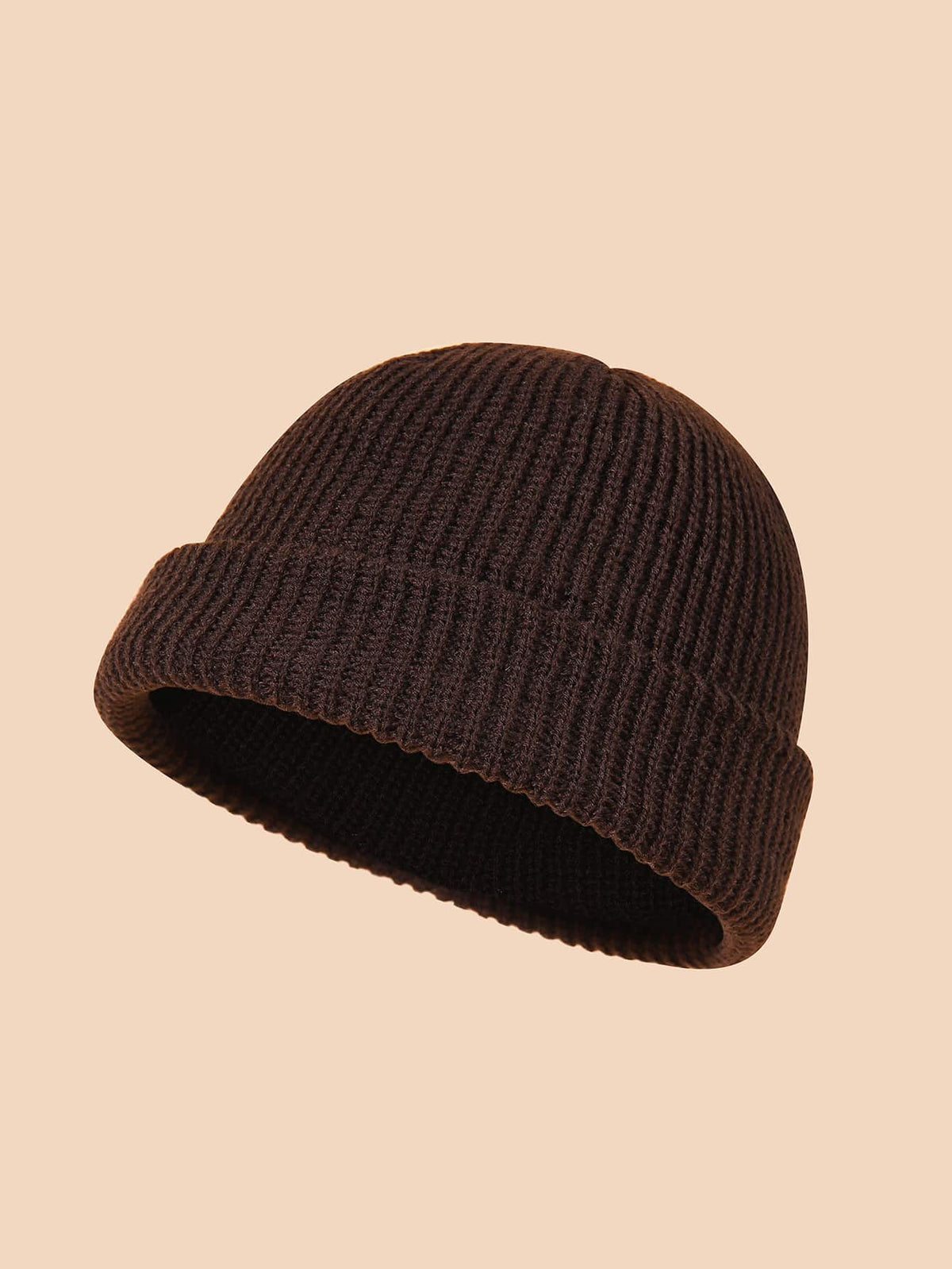 Chapéu de Malha Casual em Estilo Simples e Cor Sólida para Homens