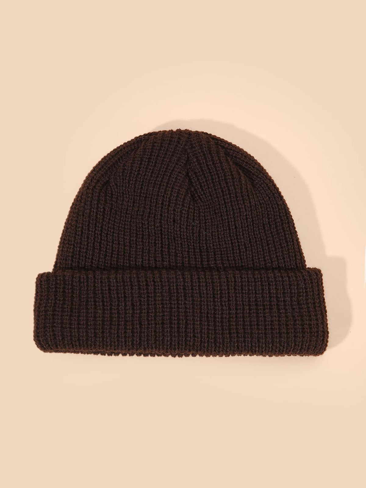 Chapéu de Malha Casual em Estilo Simples e Cor Sólida para Homens