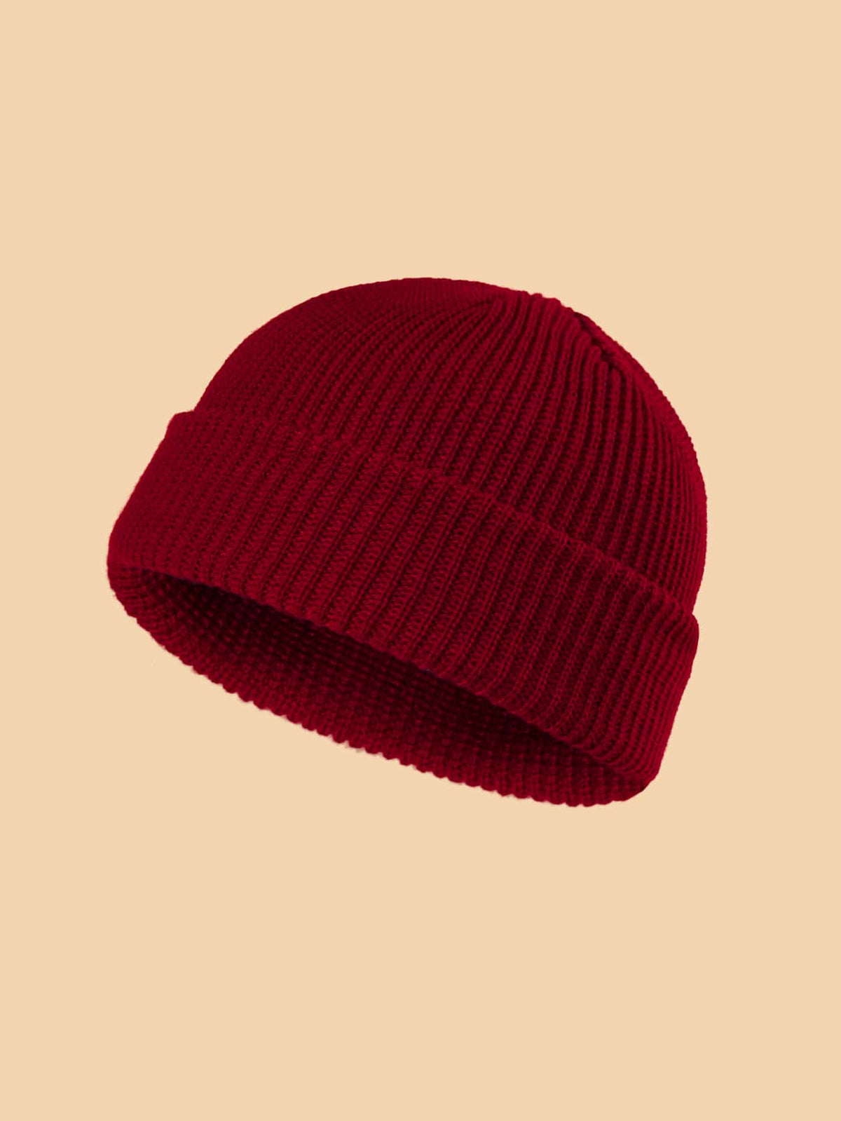 Chapéu de Malha Casual em Estilo Simples e Cor Sólida para Homens