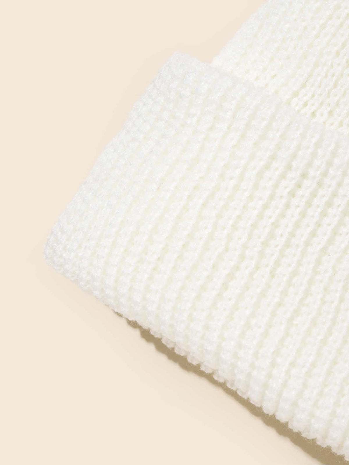 Chapéu de Malha Casual em Estilo Simples e Cor Sólida para Homens