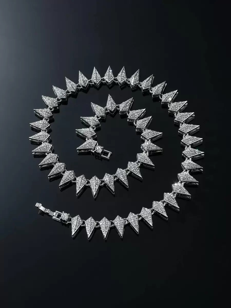 Colar Chain Strass