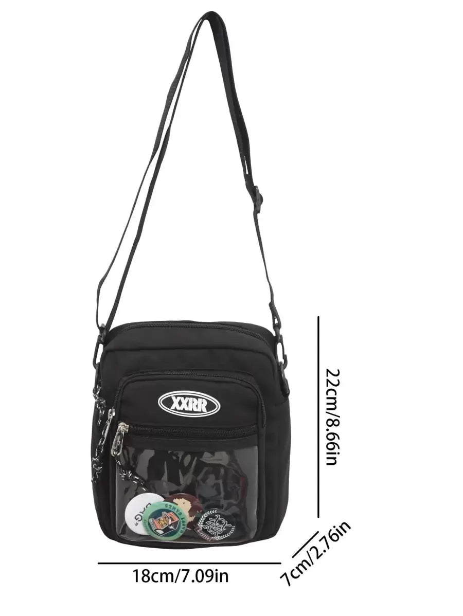 Shoulder bag Pavtros Transparente Patch