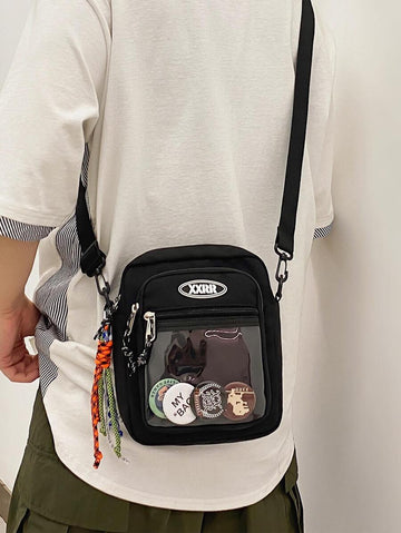 Shoulder bag Pavtros Transparente Patch