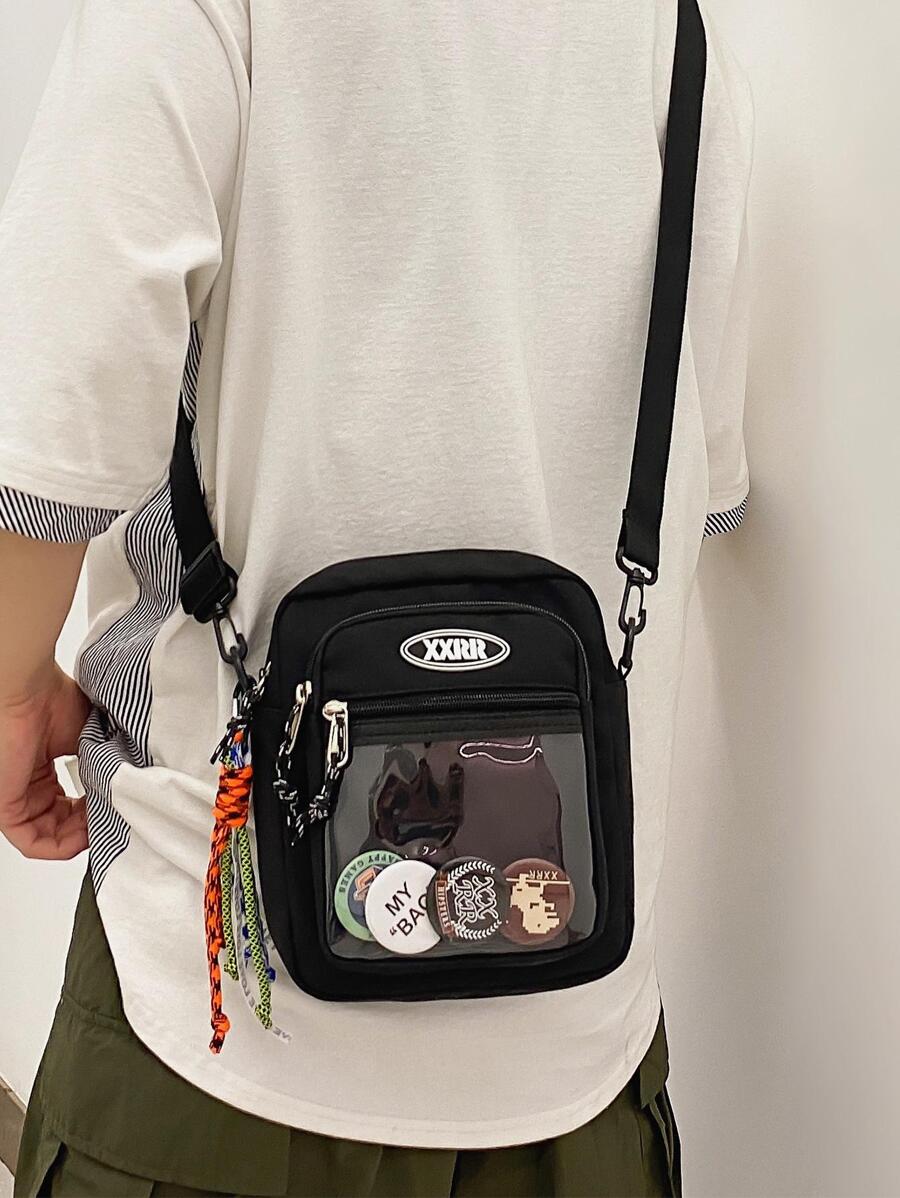 Shoulder bag Pavtros Transparente Patch