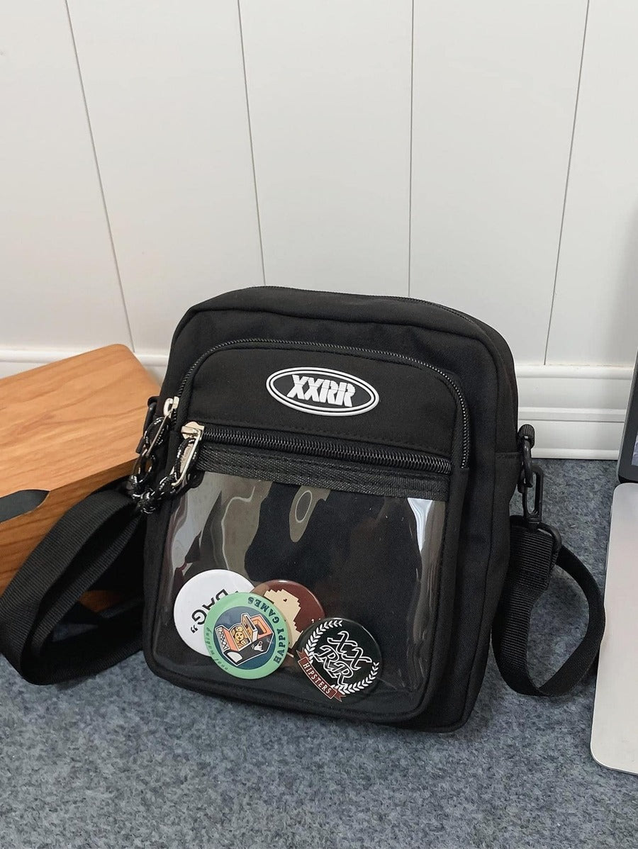 Shoulder bag Pavtros Transparente Patch