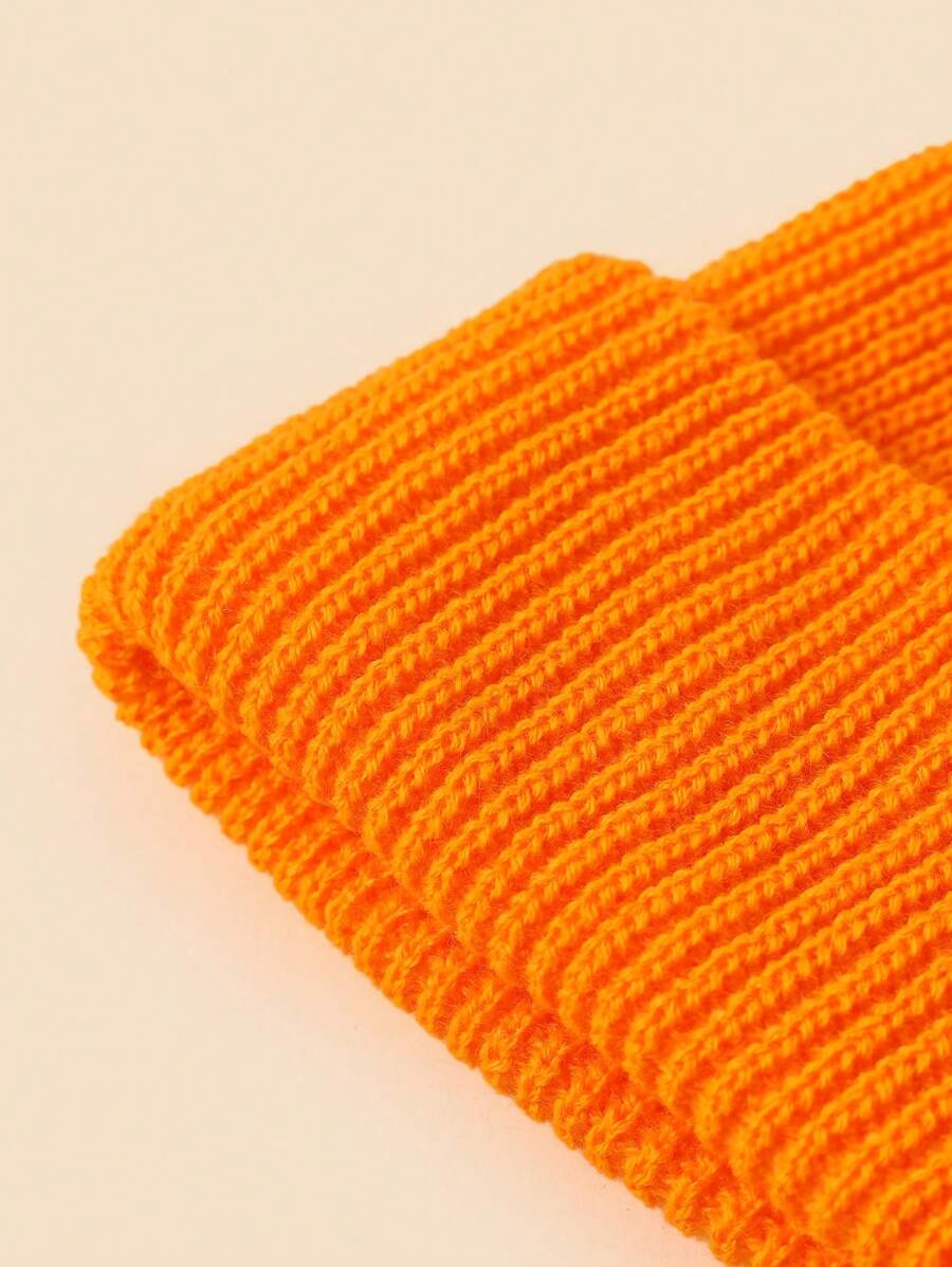 Chapéu de Malha Casual em Estilo Simples e Cor Sólida para Homens