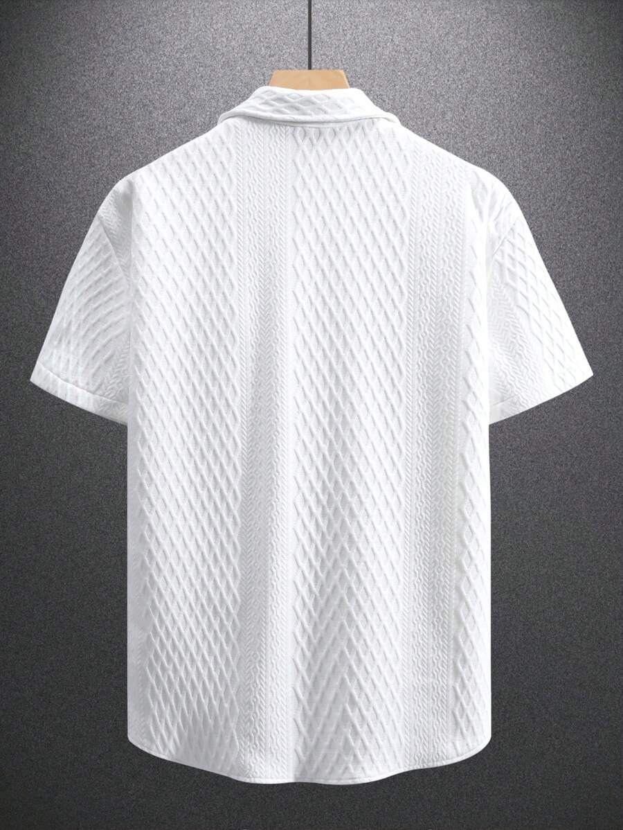 Blusa Pavtros Virada Tricotada Texturizada Ombro