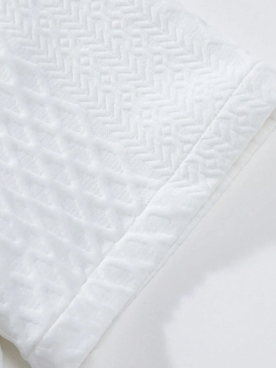 Blusa Pavtros Virada Tricotada Texturizada Ombro