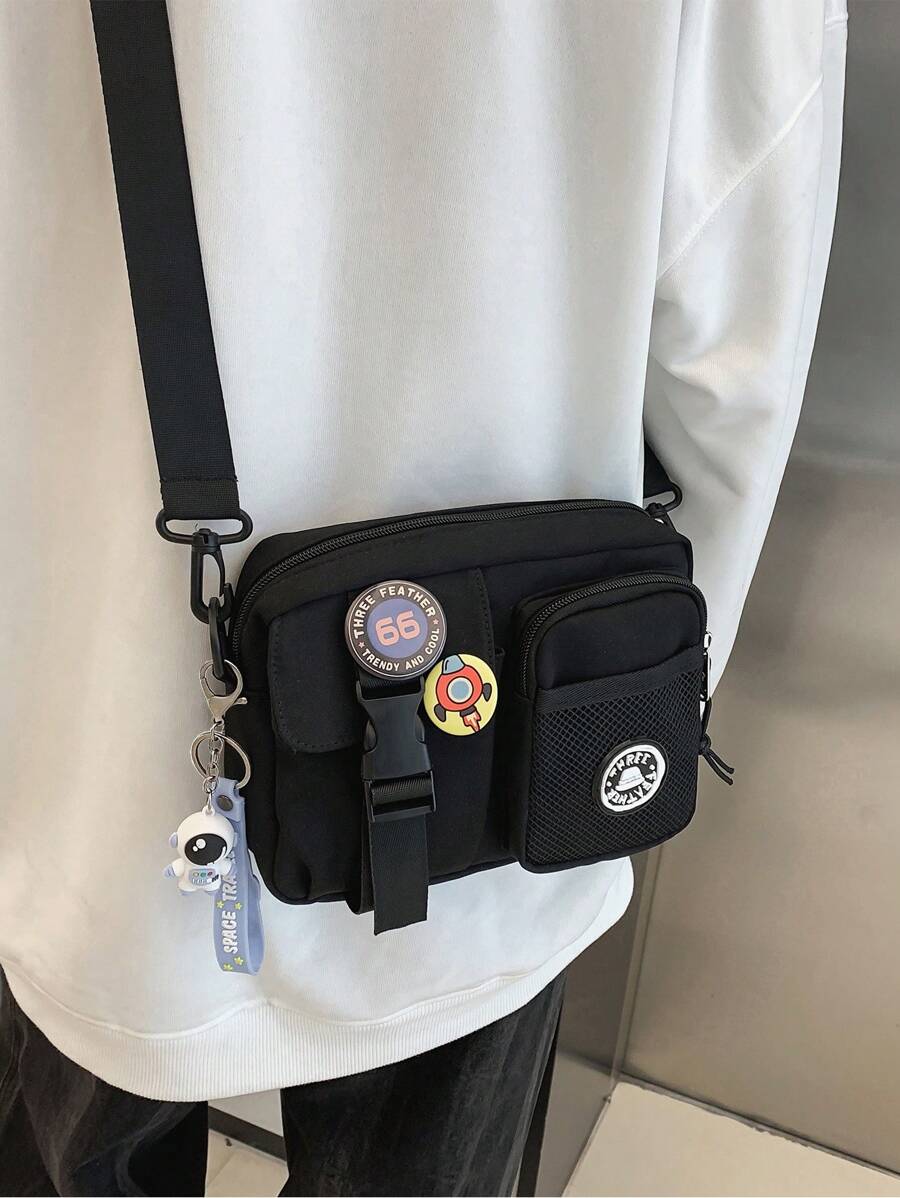 Shoulder bag Pavtros Preta Quadrada - foto 1