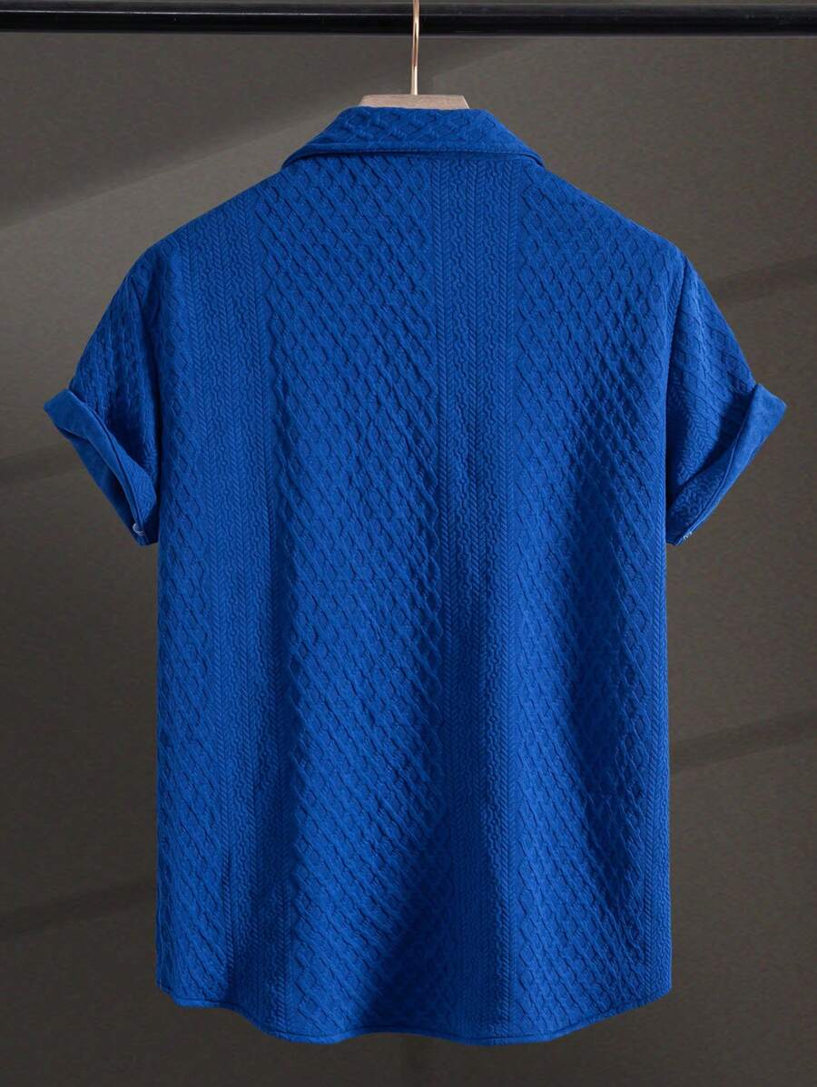 Blusa Pavtros Virada Tricotada Texturizada Ombro
