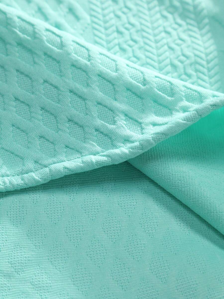 Blusa Pavtros Virada Tricotada Texturizada Ombro
