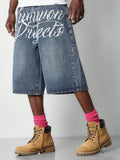 SUMWON Jort Denim com Gráfico na Frente