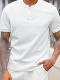 Camiseta Henley Diamond Texture