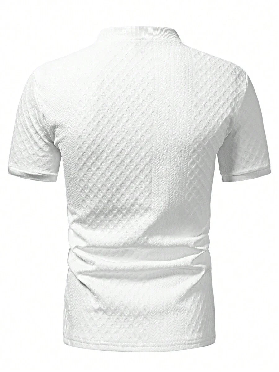Camiseta Pavtros Henley Diamond Texture