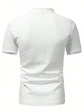 Camiseta Henley Diamond Texture