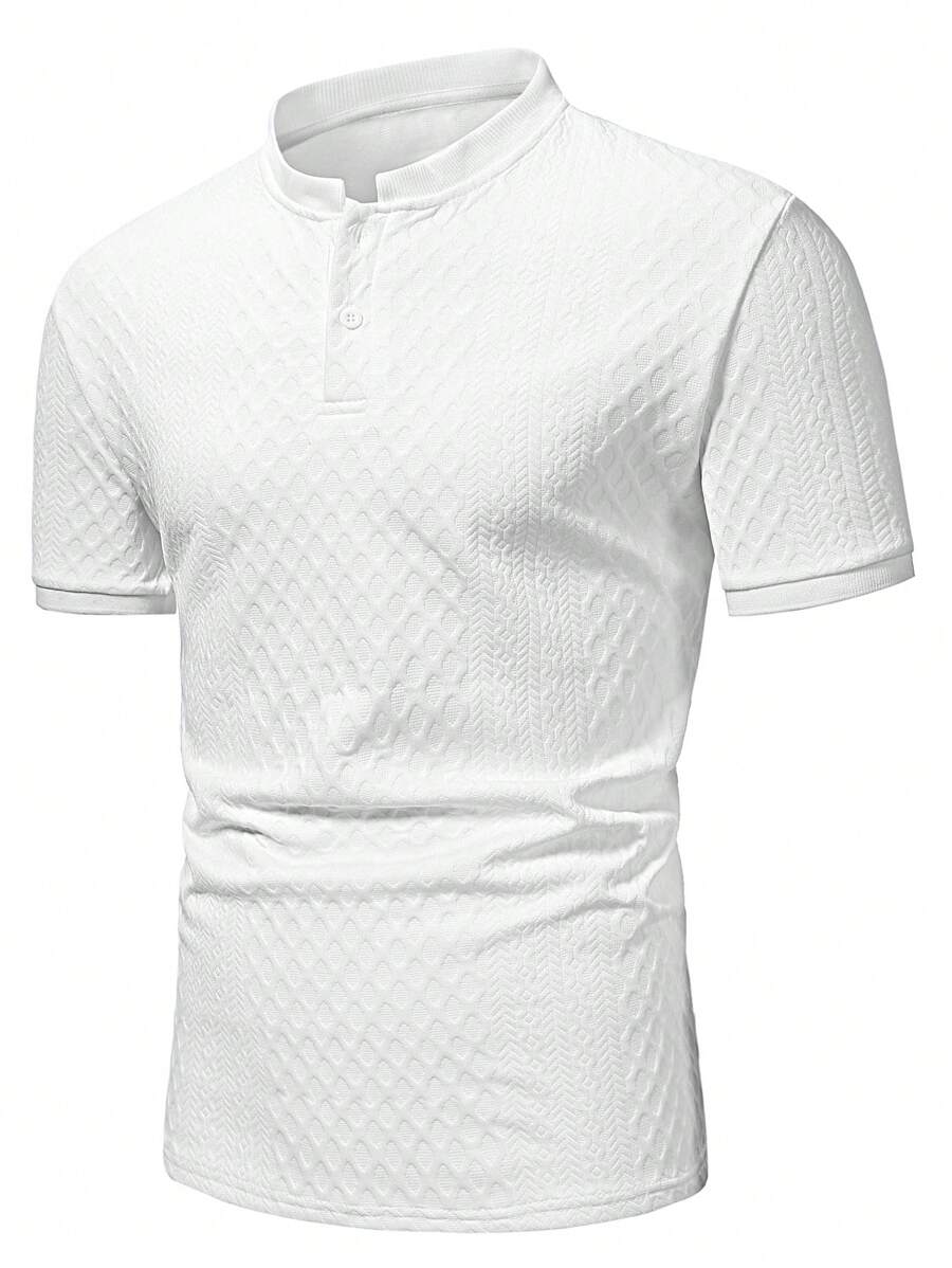 Camiseta Pavtros Henley Diamond Texture