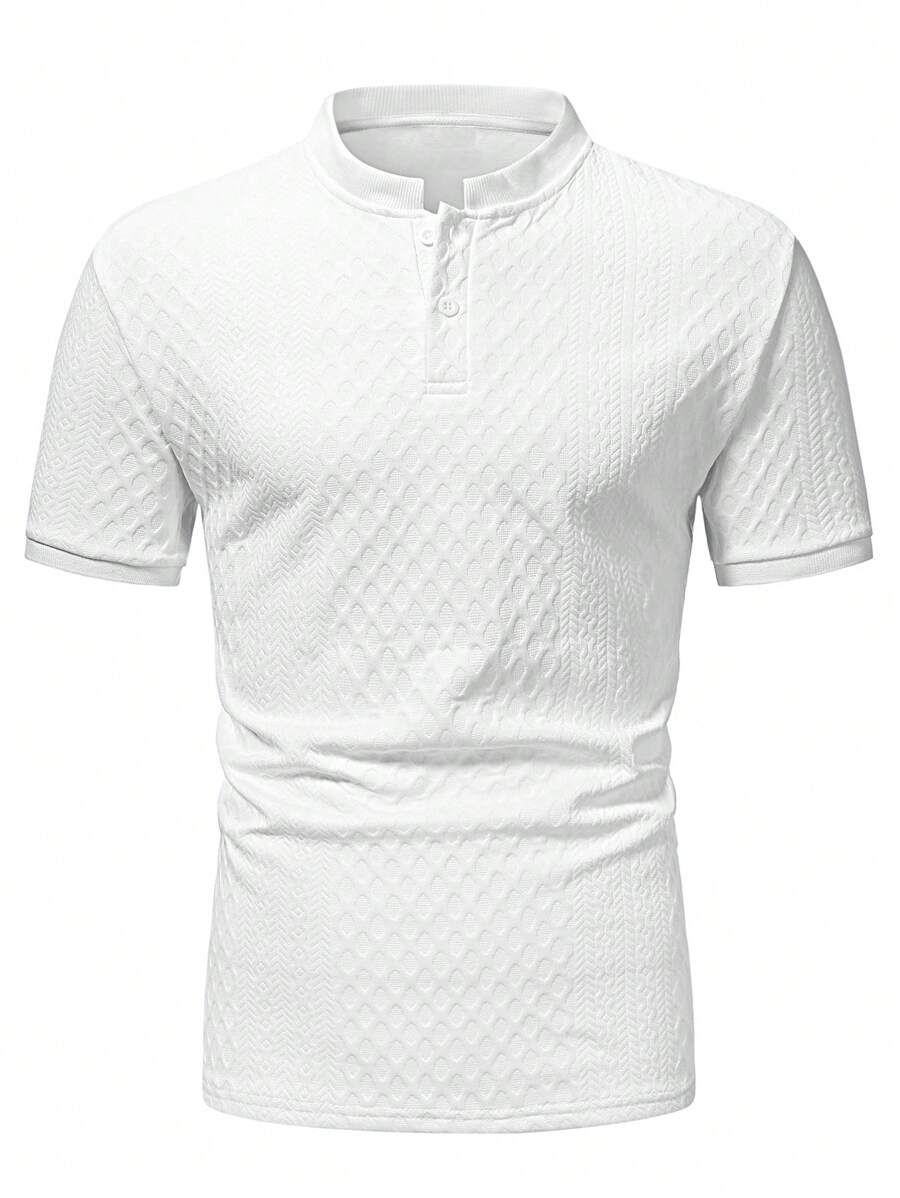 Camiseta Pavtros Henley Diamond Texture