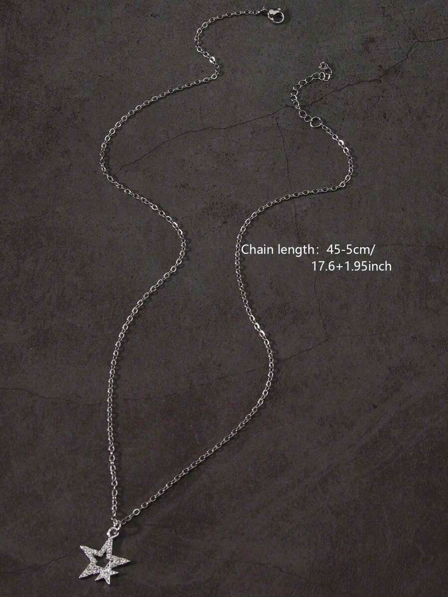 Colar Crucifixo Strass