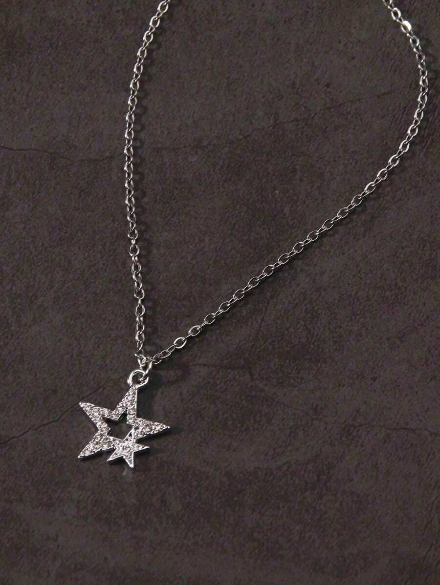 Colar Crucifixo Strass