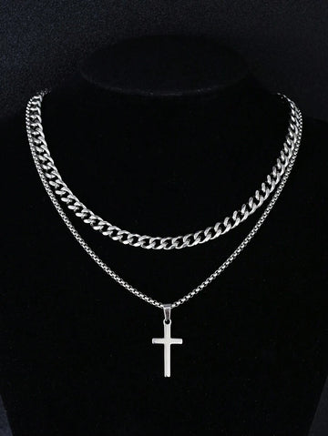 Colar Cross Minimal