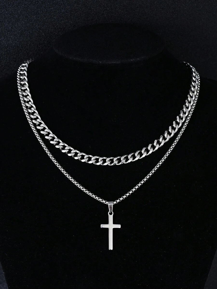 Colar Cross Minimal