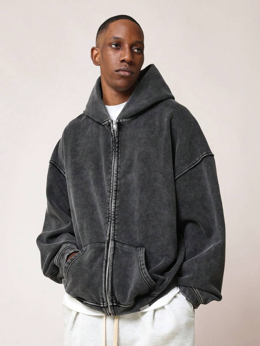Moletom Pavtros Washed Zipper - foto 1