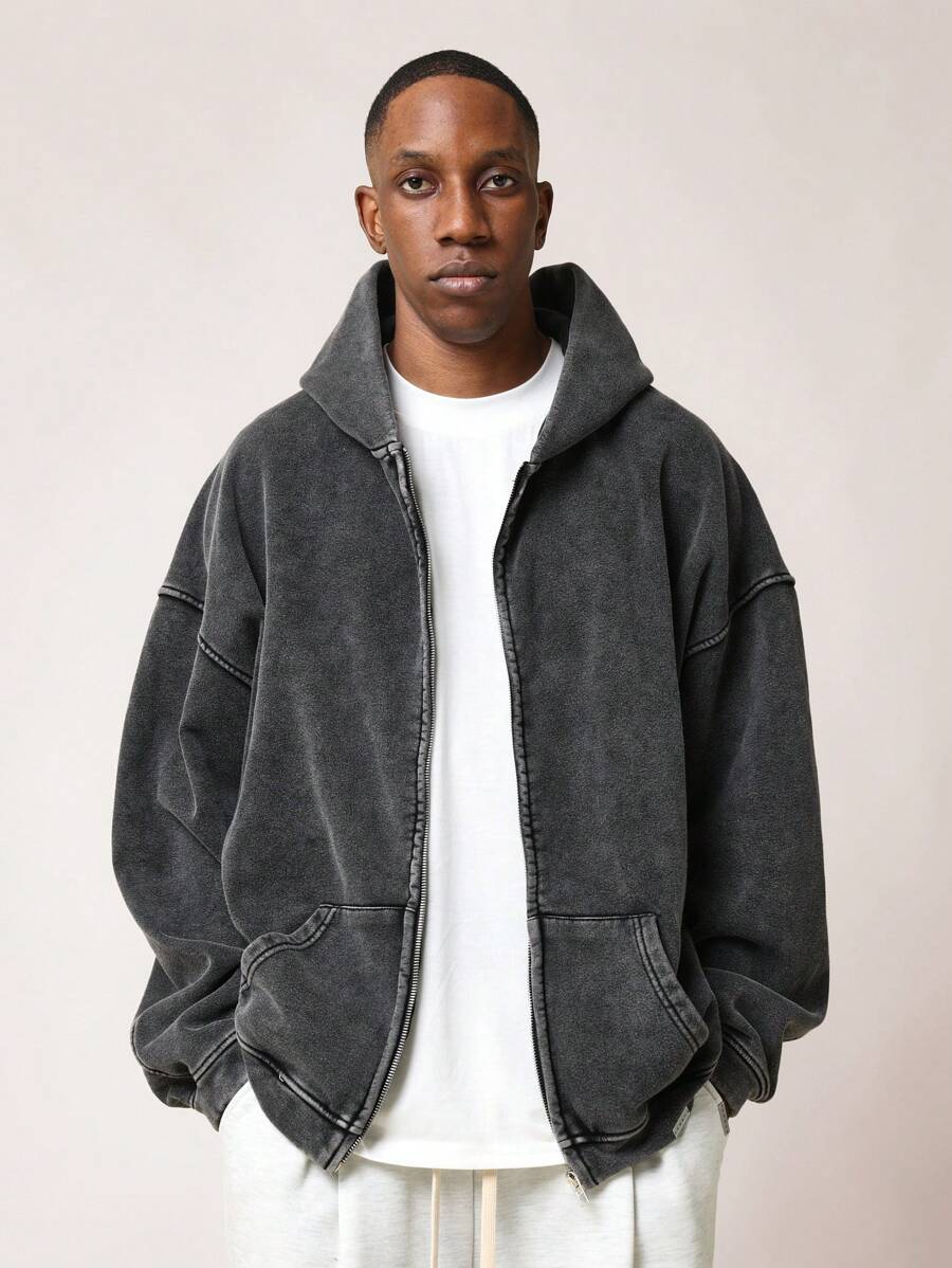 Moletom Washed Zipper