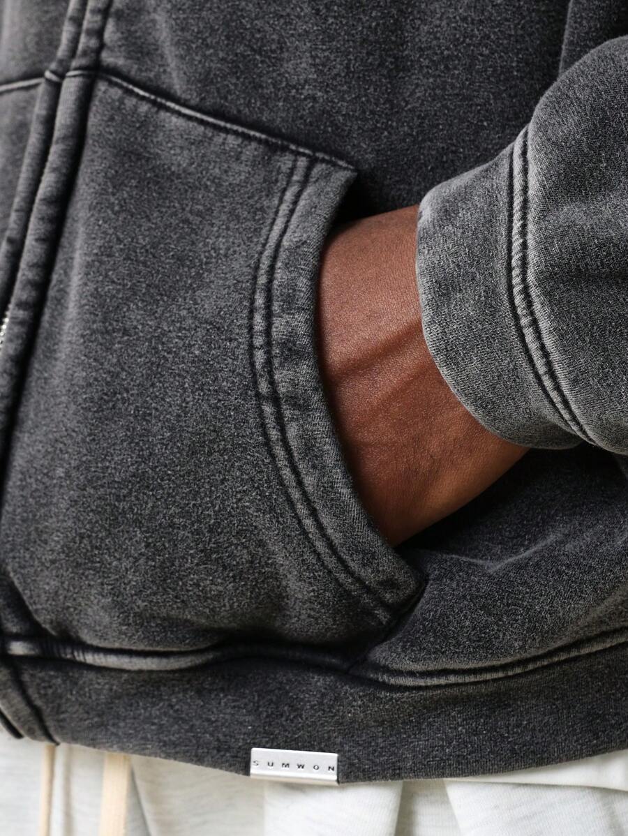 Moletom Pavtros Washed Zipper - foto 5