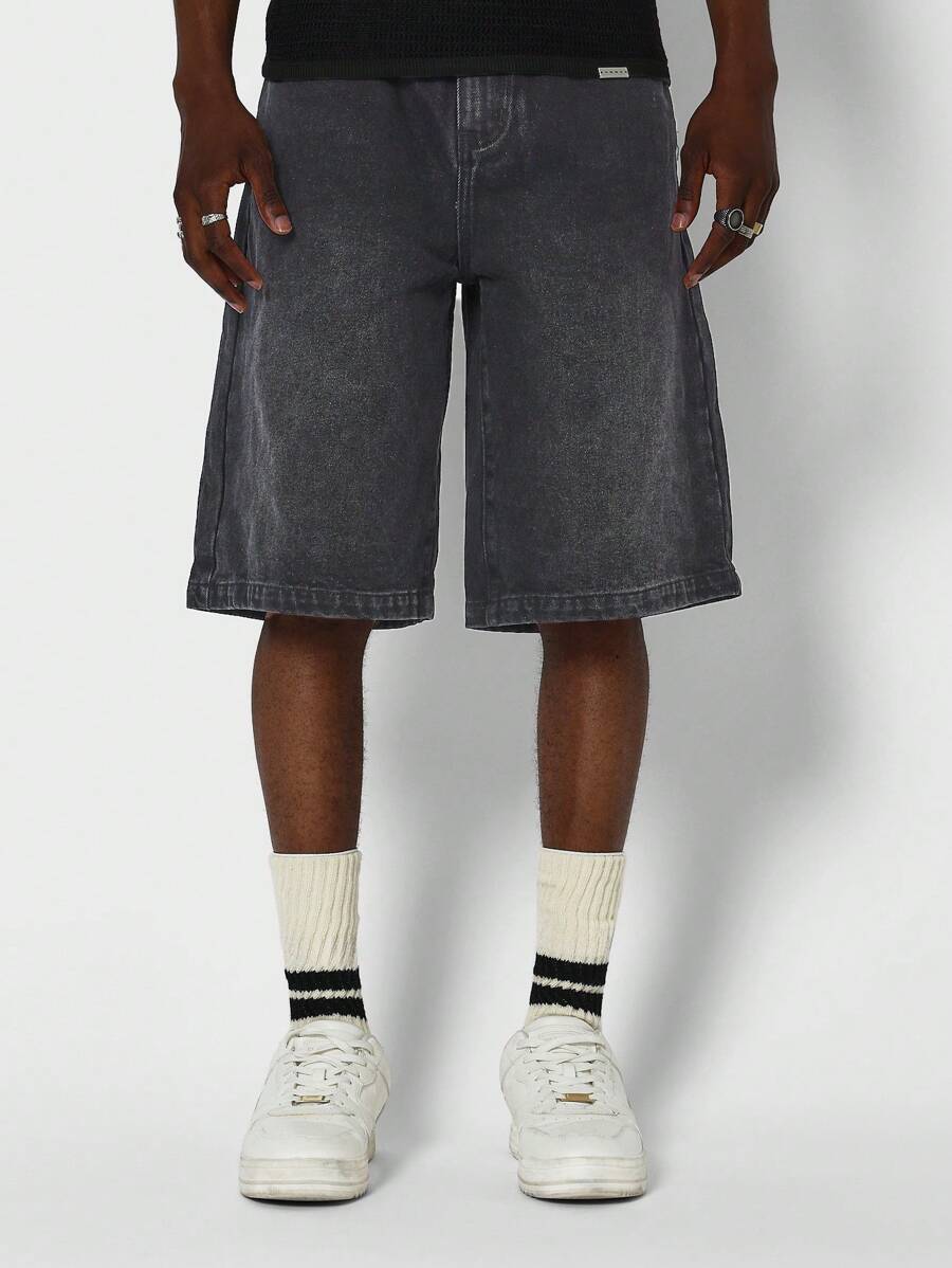 Bermuda Jorts Jeans Pavtros Studios Suzulan Graffiti — Foto 5