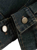 Jaqueta Washed Distressed Multi-Pocket Denim