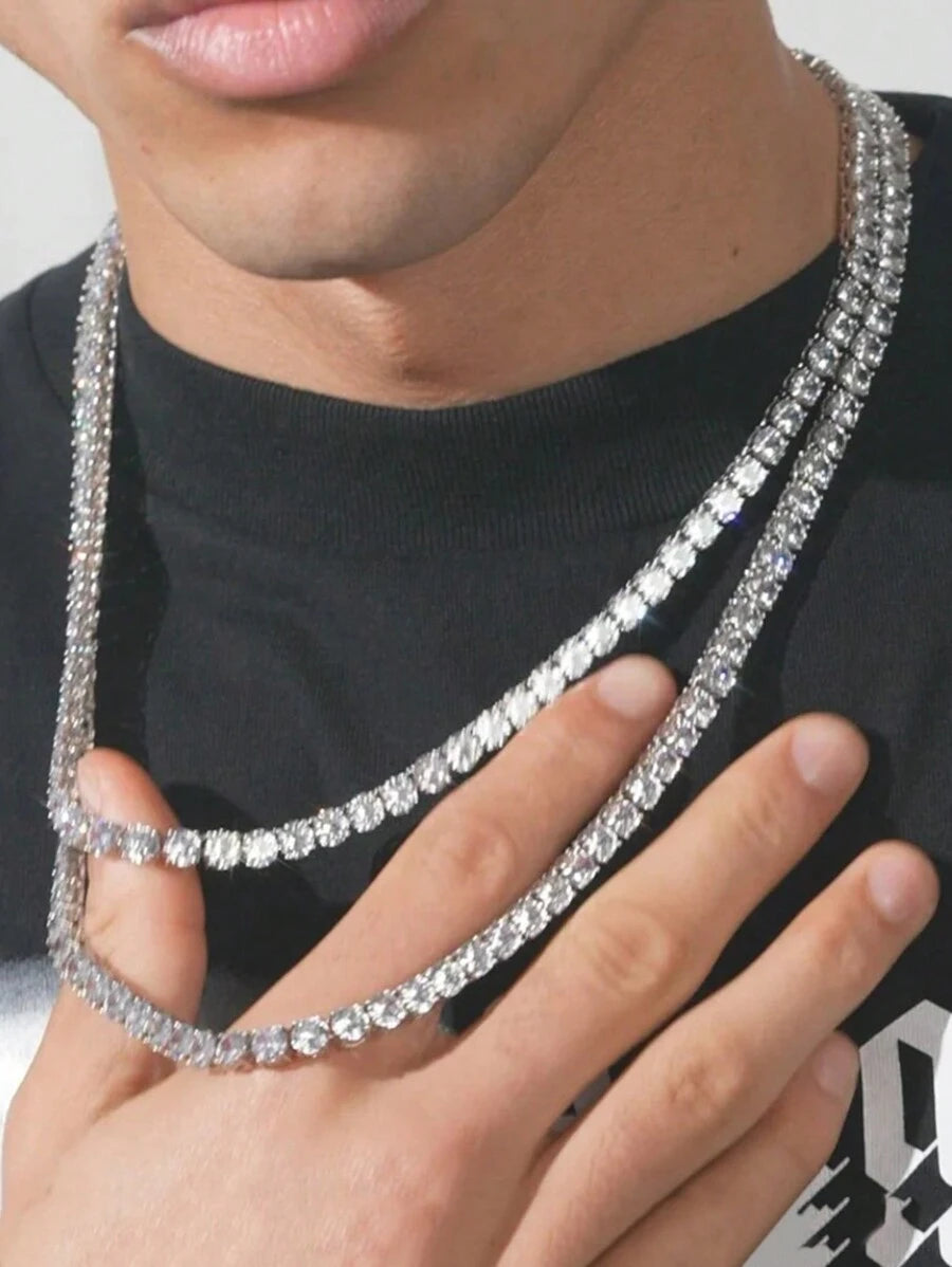 Conjunto Colar e Pulseira Noir Punk