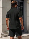 Conjunto CasualCool Conjunto de Camisa e Shorts Casuais de Verão