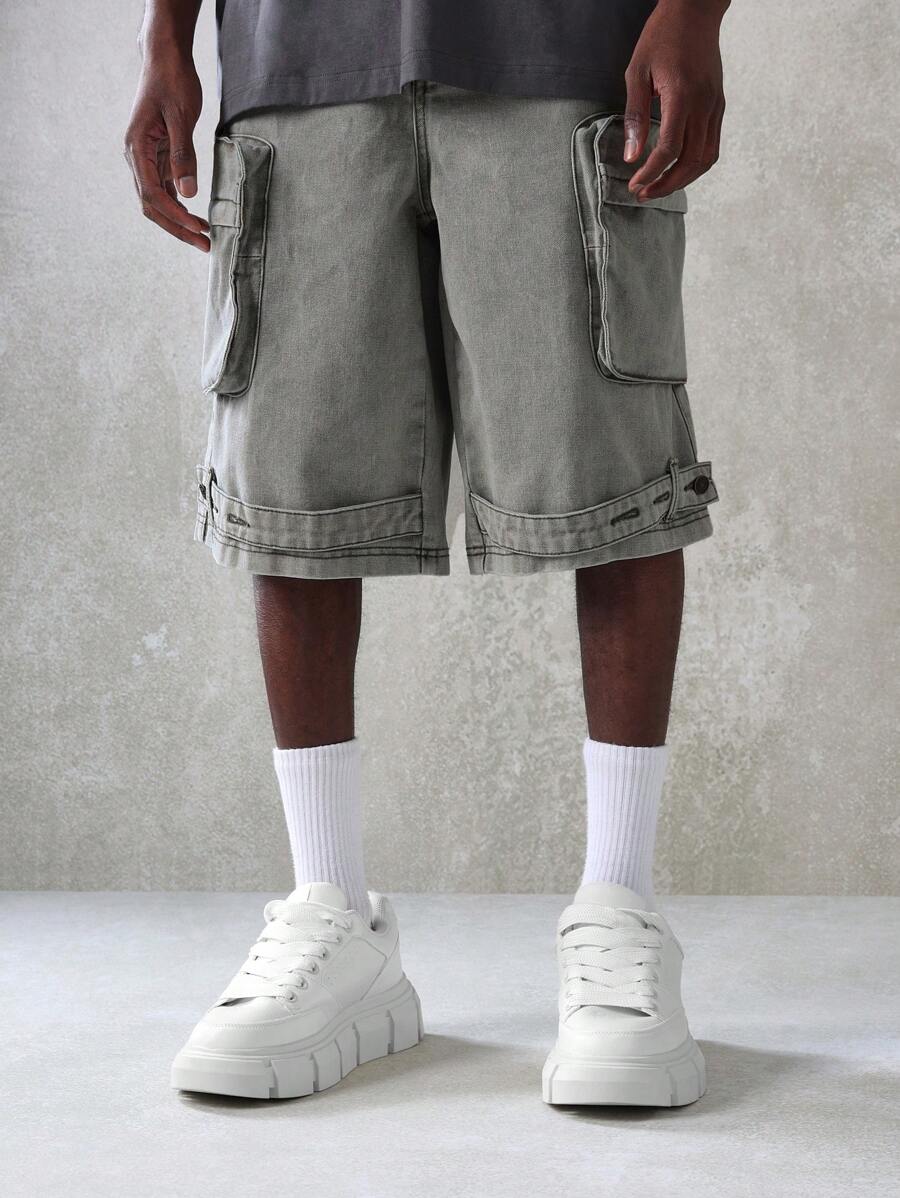 Short Pavtros Cargo Tático Denim - foto 2