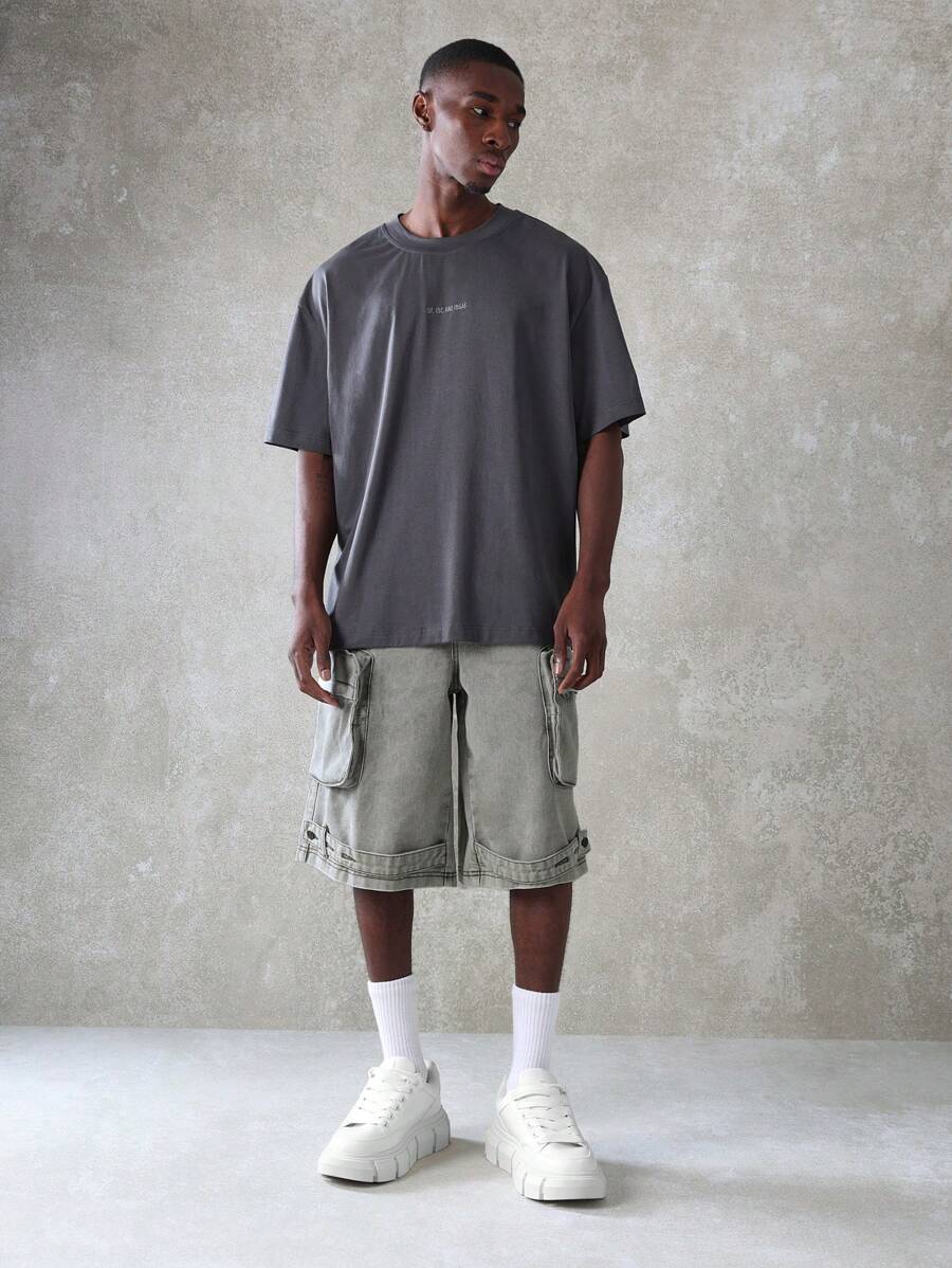 Short Pavtros Cargo Tático Denim - foto 3