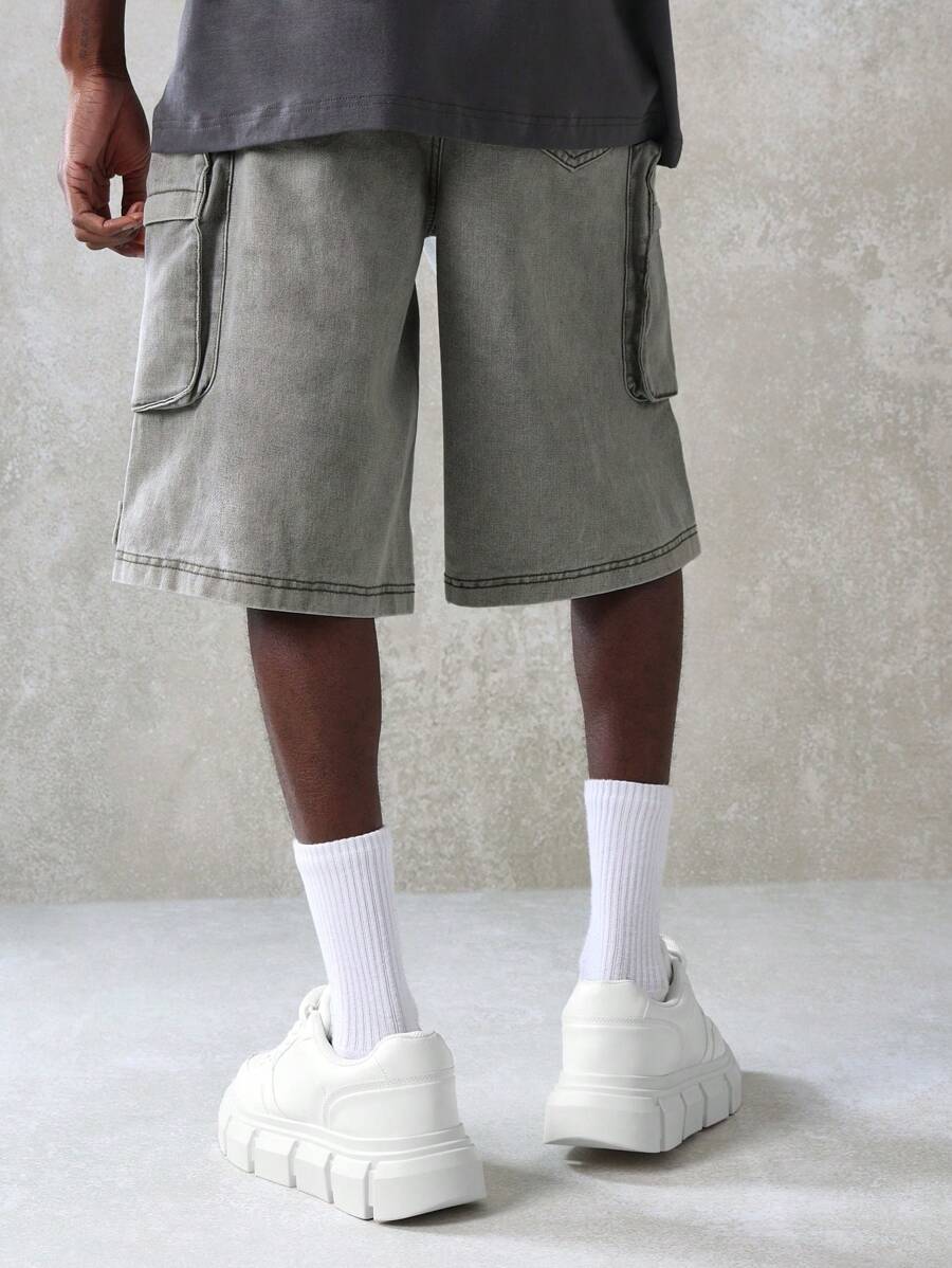 Short Pavtros Cargo Tático Denim - foto 4