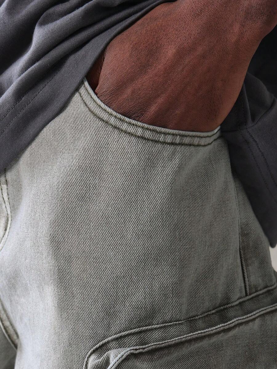Short Pavtros Cargo Tático Denim - foto 5