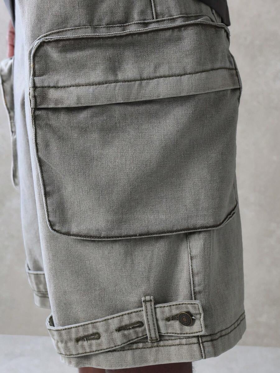 Short Pavtros Cargo Tático Denim - foto 6