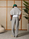 Calça Pavtros Studios Linen Pinstripe Relaxed Trousers