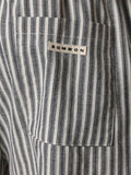 Calça Pavtros Studios Linen Pinstripe Relaxed Trousers