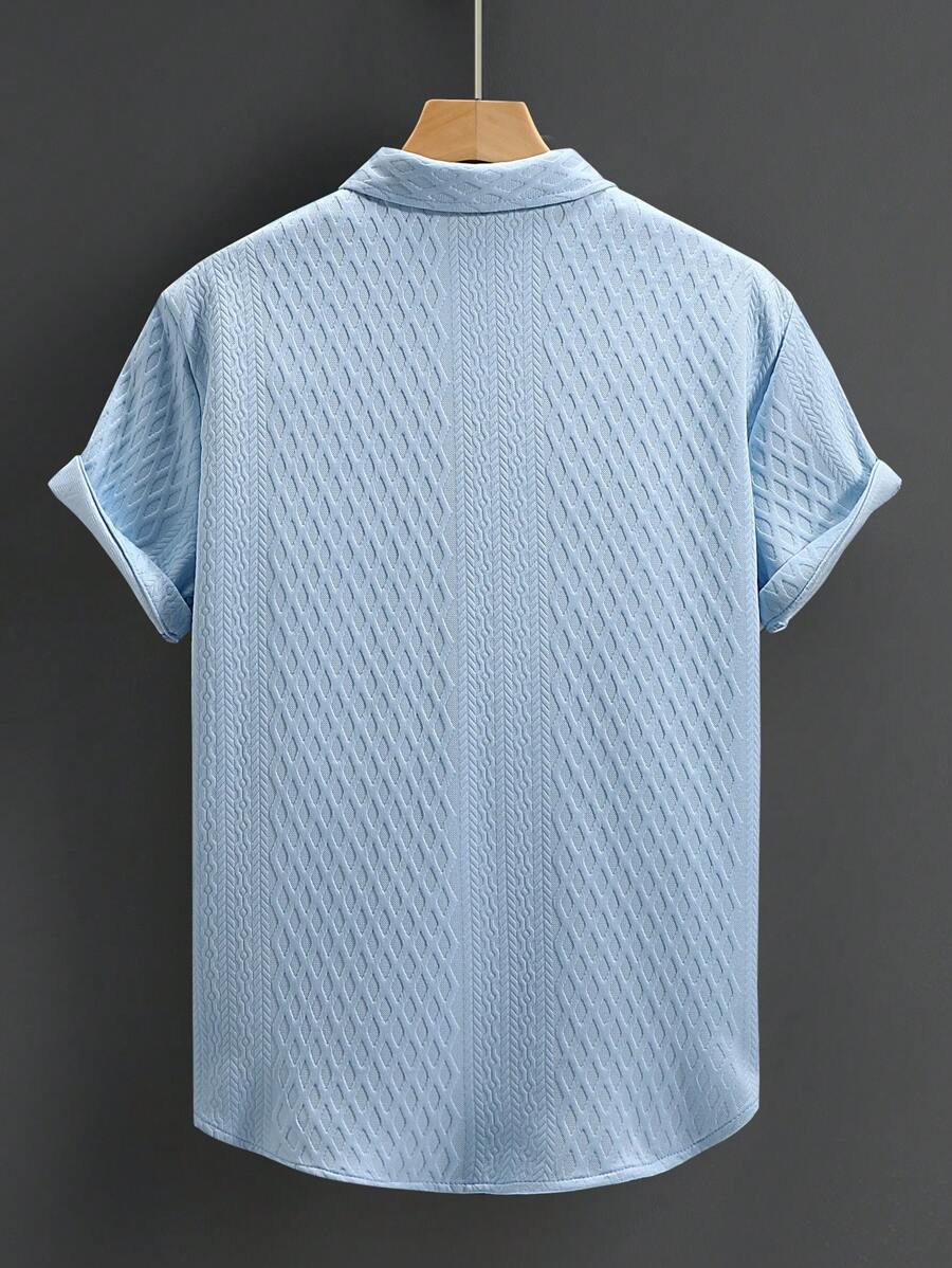 Blusa Pavtros Virada Tricotada Texturizada Ombro