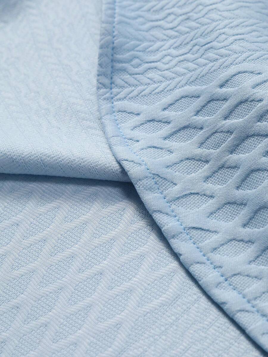 Blusa Pavtros Virada Tricotada Texturizada Ombro