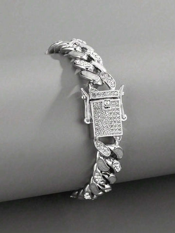 Conjunto Colar e Pulseira Diamond Cuban