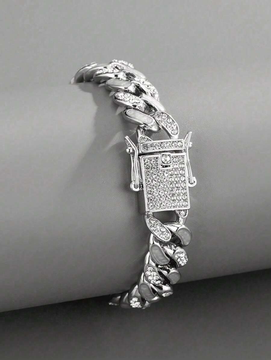 Conjunto Colar e Pulseira Diamond Cuban