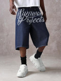 SUMWON Jort Denim com Gráfico na Frente