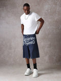 SUMWON Jort Denim com Gráfico na Frente