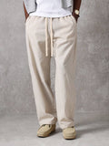 Calça Pavtros Studios Linen Pinstripe Relaxed Trousers
