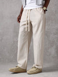 Calça Pavtros Studios Linen Pinstripe Relaxed Trousers
