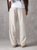 Calça Pavtros Studios Linen Pinstripe Relaxed Trousers