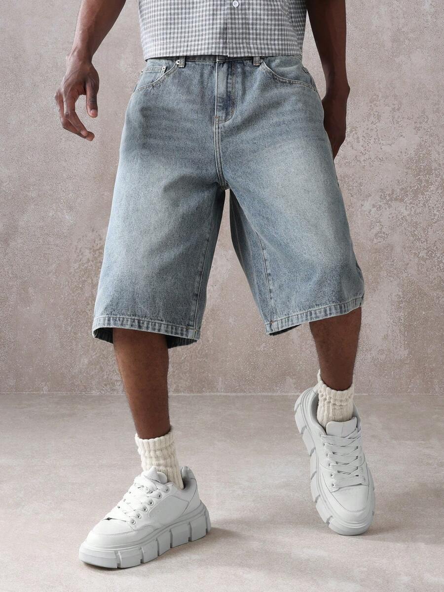 Bermuda Jorts Jeans Pavtros Studios Suzulan Graffiti — Foto 9