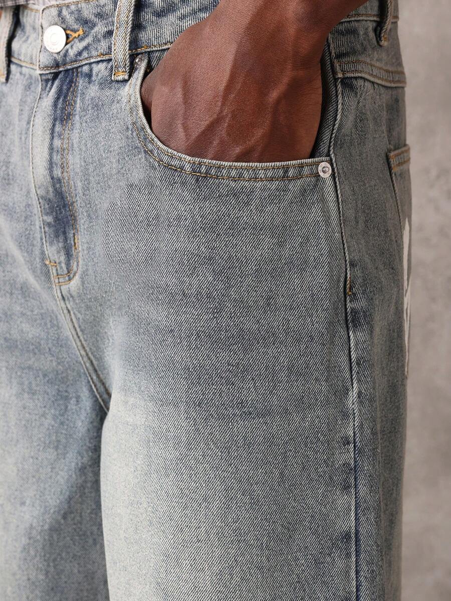 Bermuda Jorts Jeans Pavtros Studios Suzulan Graffiti — Foto 12